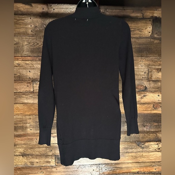 Papaya black open-front knit cardigan - Picture 2 of 5